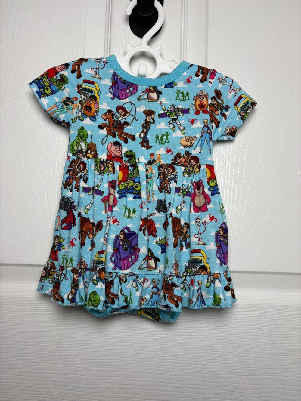Showstoppers Toy Story Bamboo Twirl Bodysuit Dress 3-6M EUC